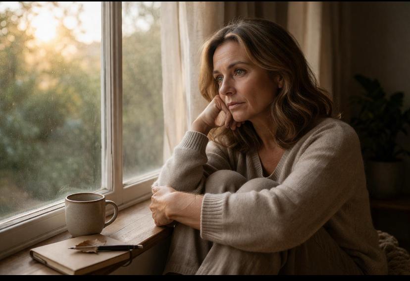 femme ménopausé qui ne comprend pas